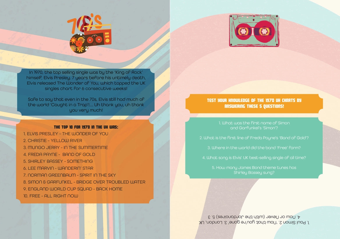 How 70s Are You? Trivia Gift Book