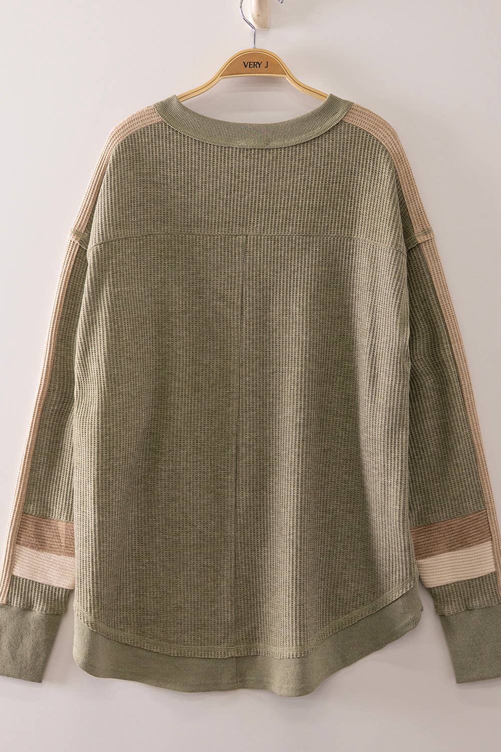 Waffle Knit Pullover Sweater