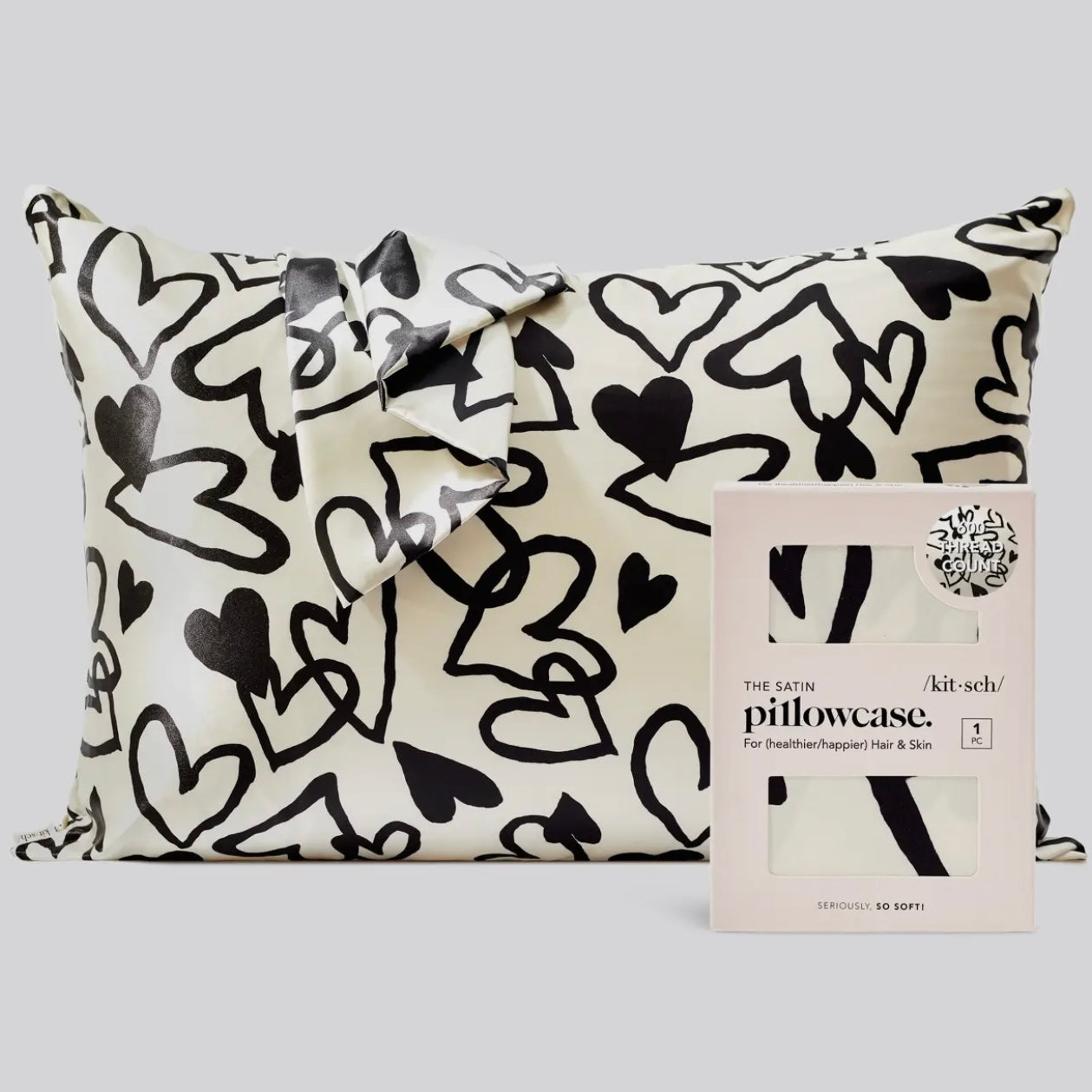 Kitsch Standard Size Pillowcase - Heart