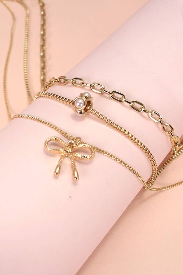 Bow Charm Necklace