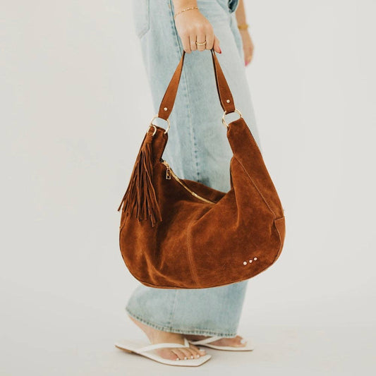 Hazel Hobo Shoulder Bag with Tassel