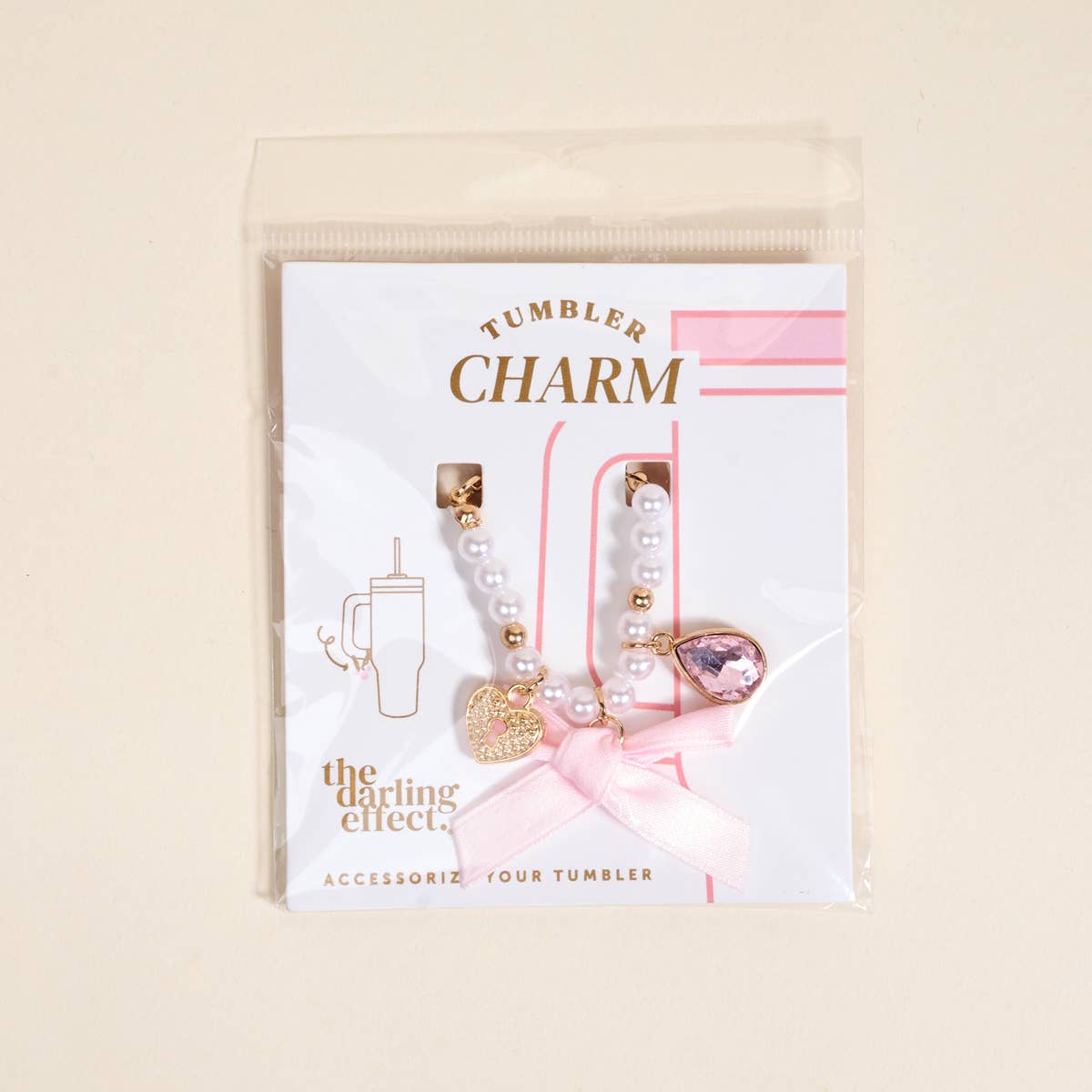 Tumbler Charm–Simply Coquette