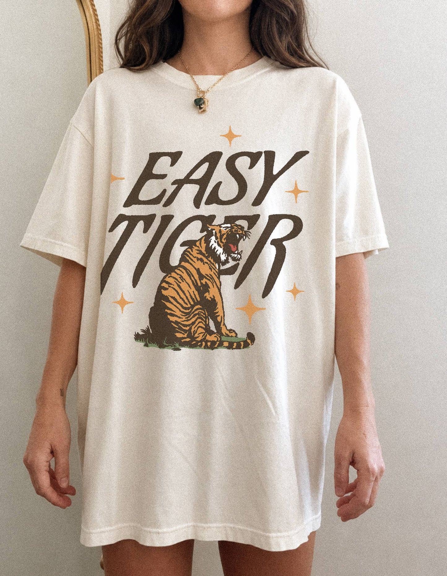 Easy Tiger Edgy Retro Graphic Tee