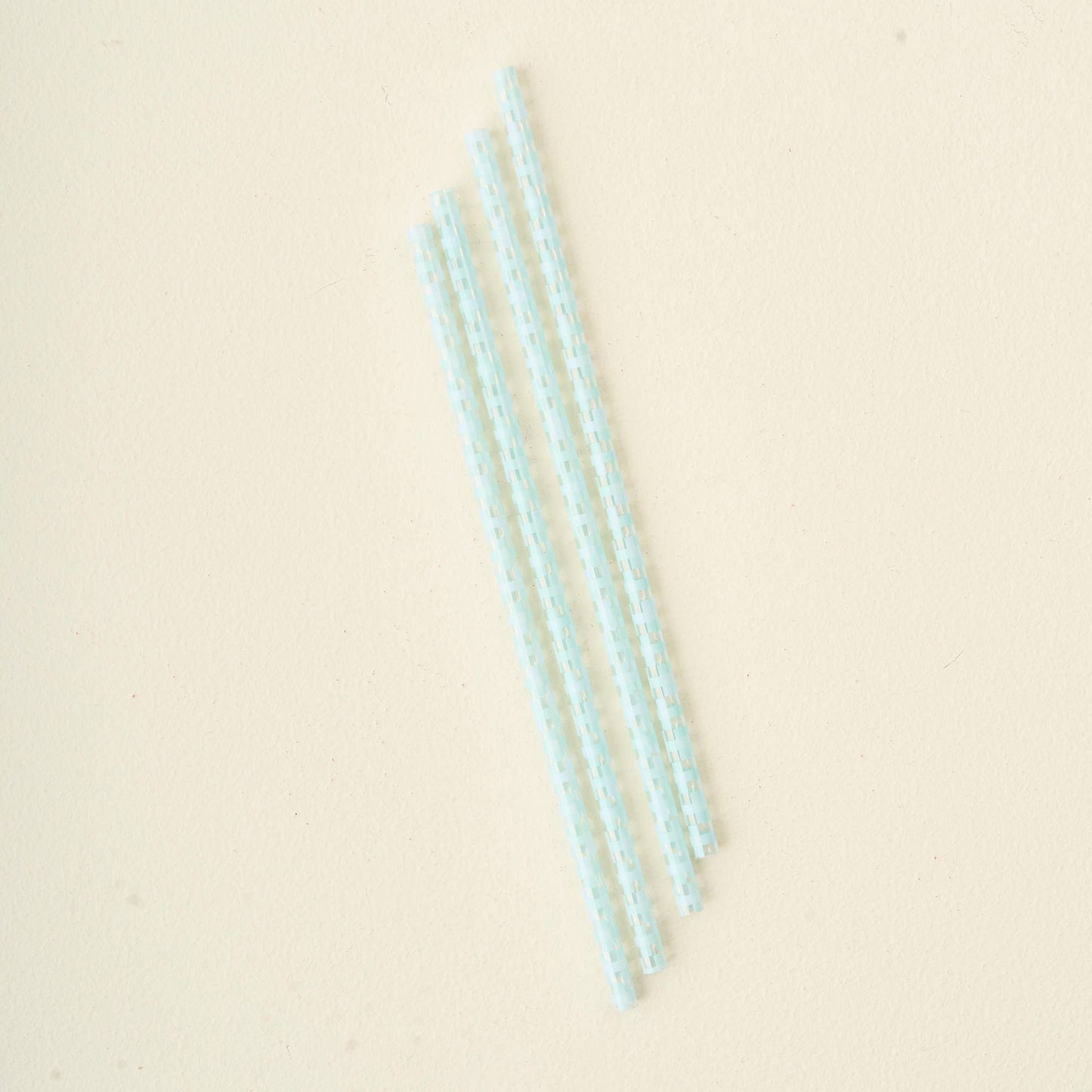 40 oz Tumbler Straw Set-Check Blue