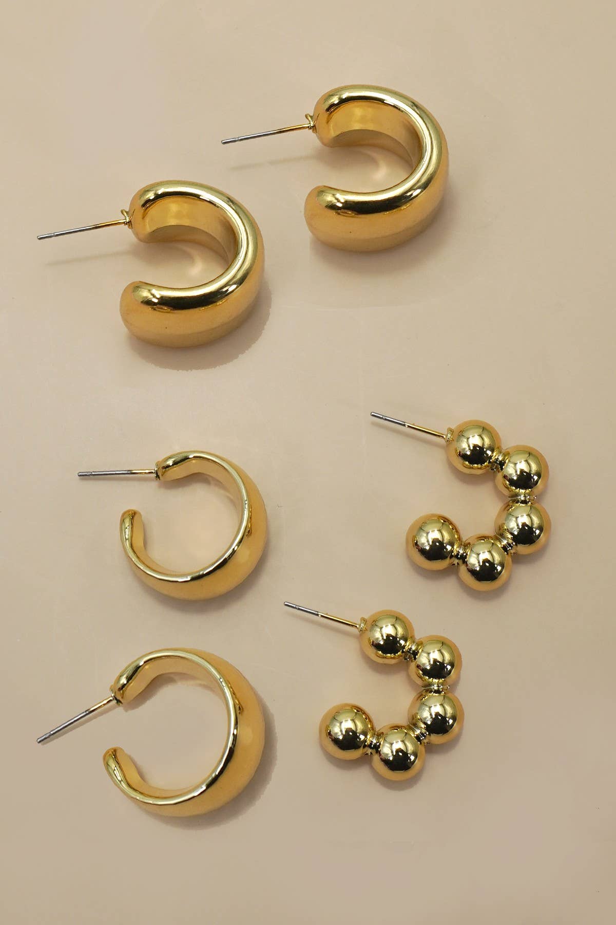 Multi Classic Hoop Trio Earrings