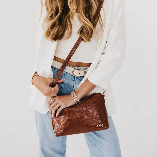Moira Croc Embossed Crossbody