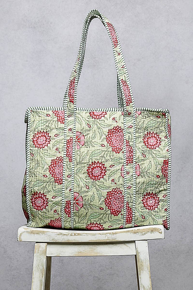 Bohemian Mint Tote Bag