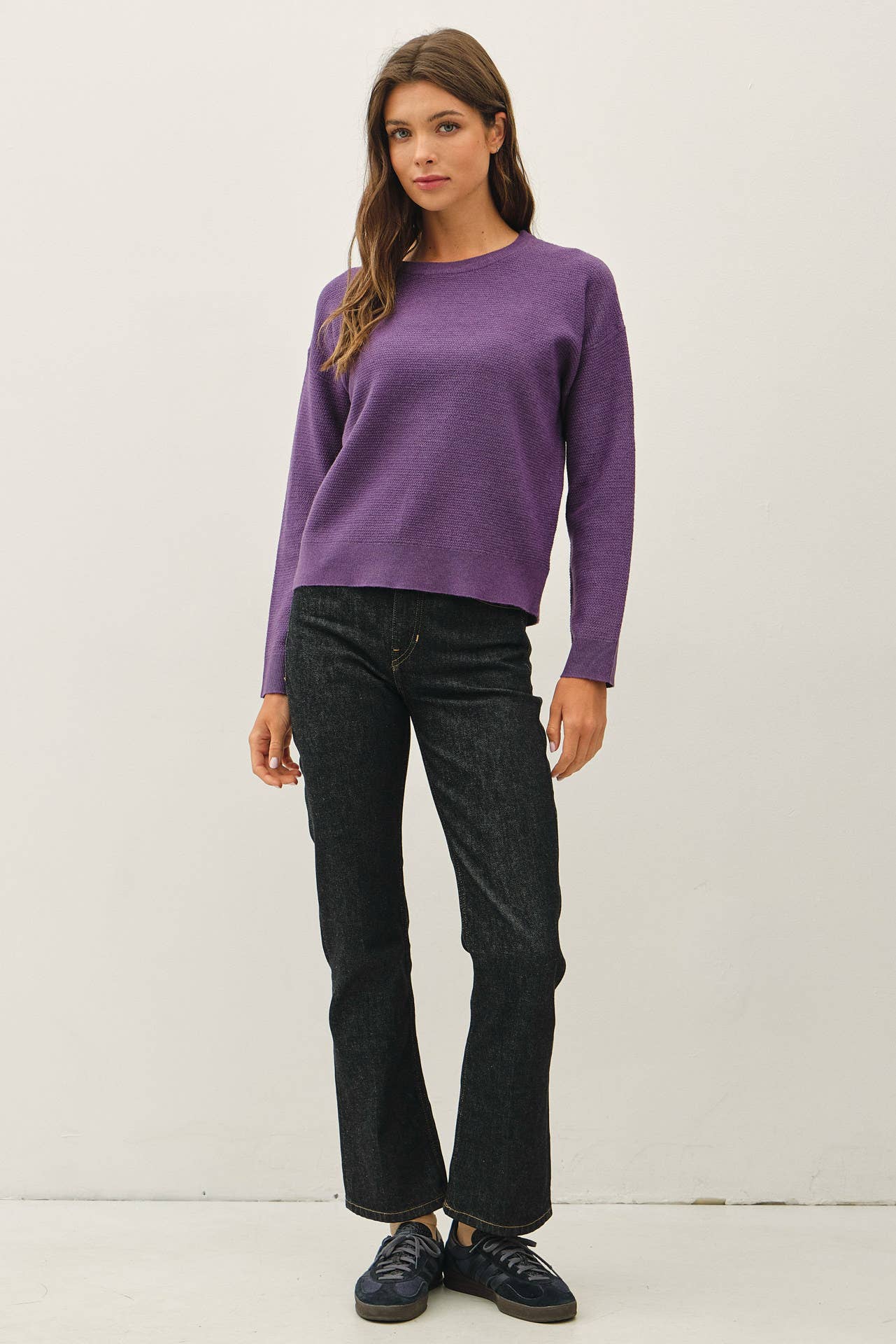 Rice Knit Crew Neck Sweater