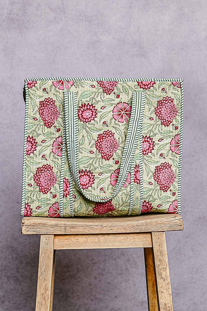 Bohemian Mint Tote Bag