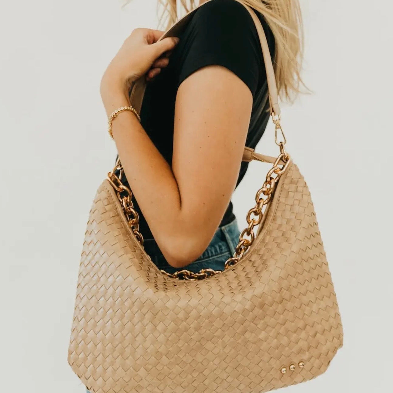 Sienna Slouchy Woven Shoulder Bag