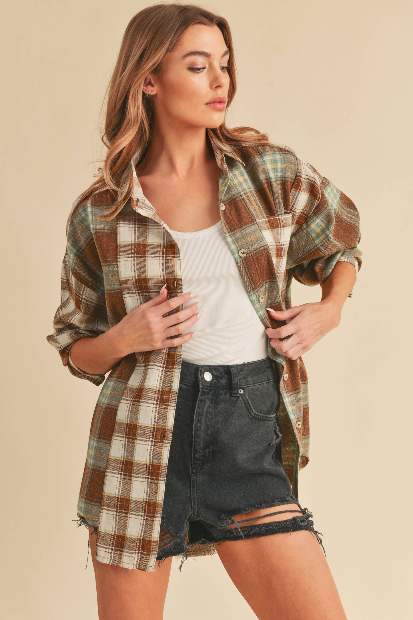 Brown Noelle Flannel Shirt