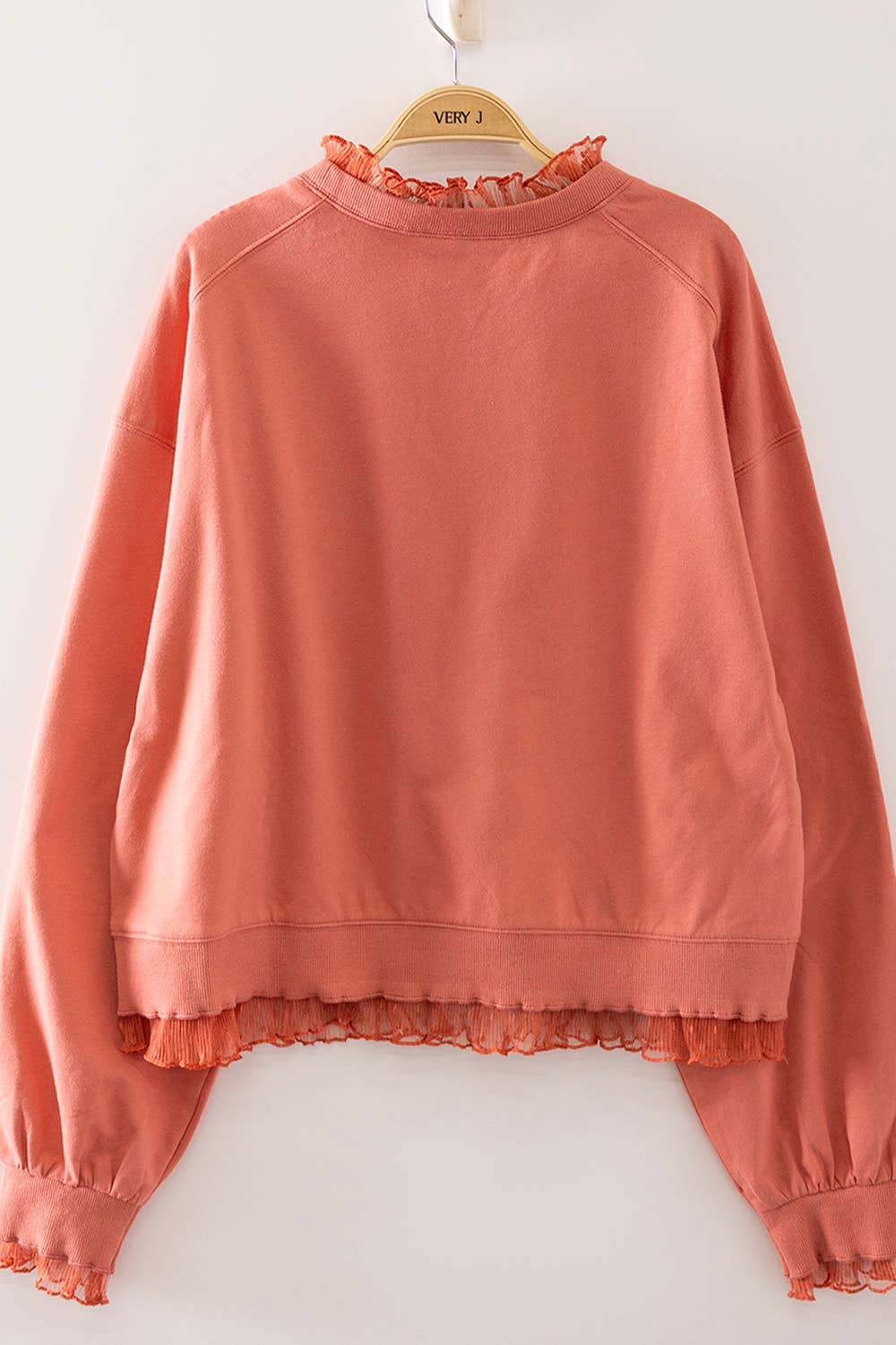Lace Layered Sweatshirt