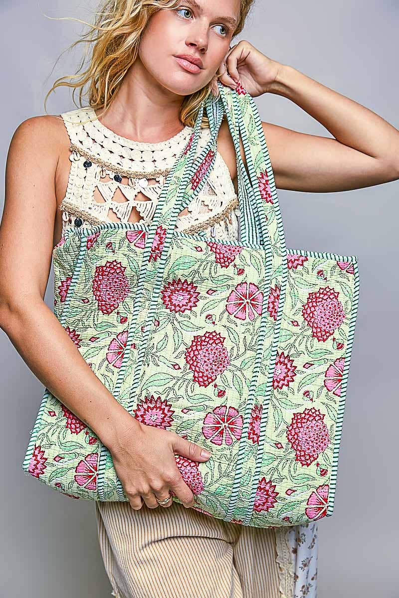 Bohemian Mint Tote Bag