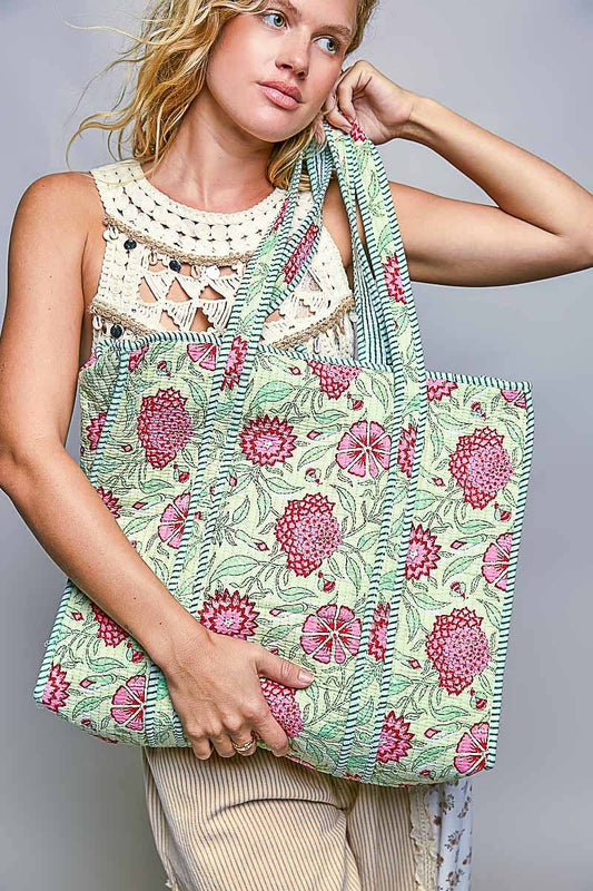 Bohemian Mint Tote Bag