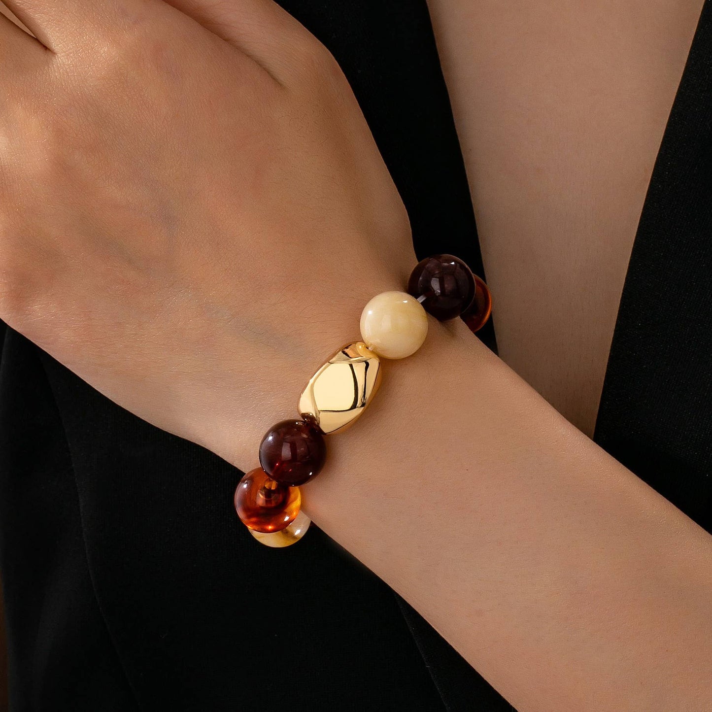 Vintage Statement Acrylic Bracelet