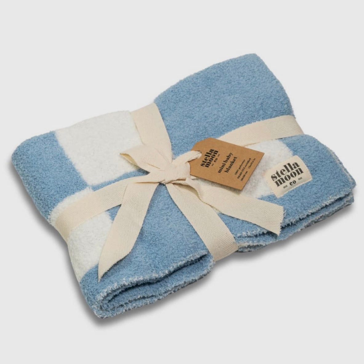 Luxe Checkered Mini Baby Blanket
