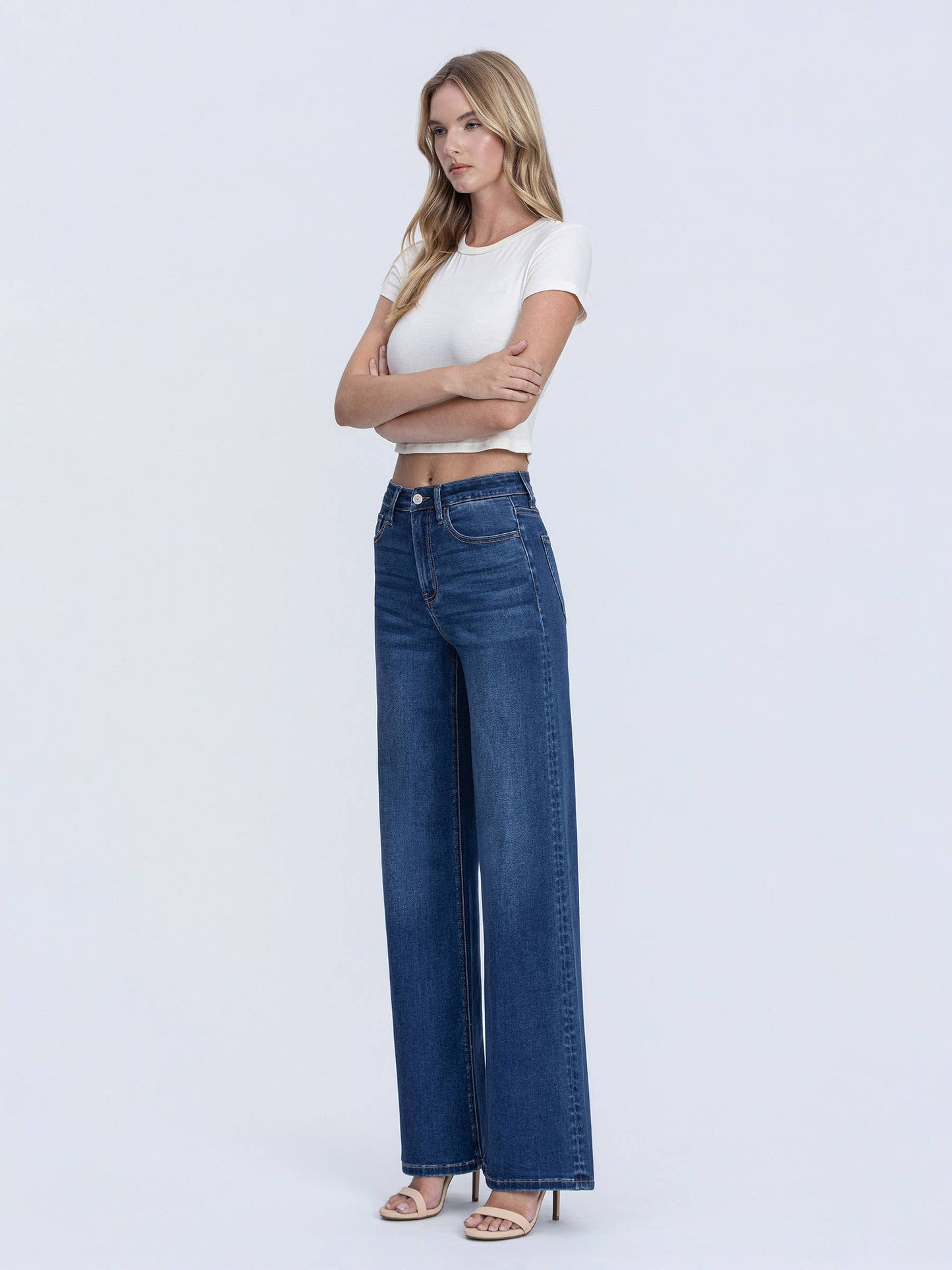 Vervet by Flying Monkey Super High Rise Wide Leg Jean