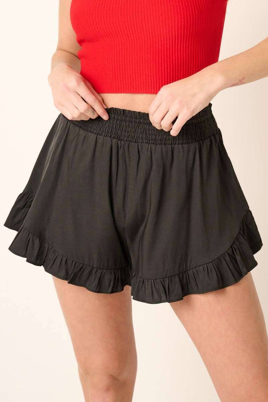 Ruffle Detail Shorts