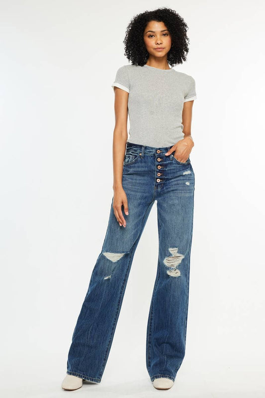 Kan Can Ultra High Rise 90’s Flare Jeans