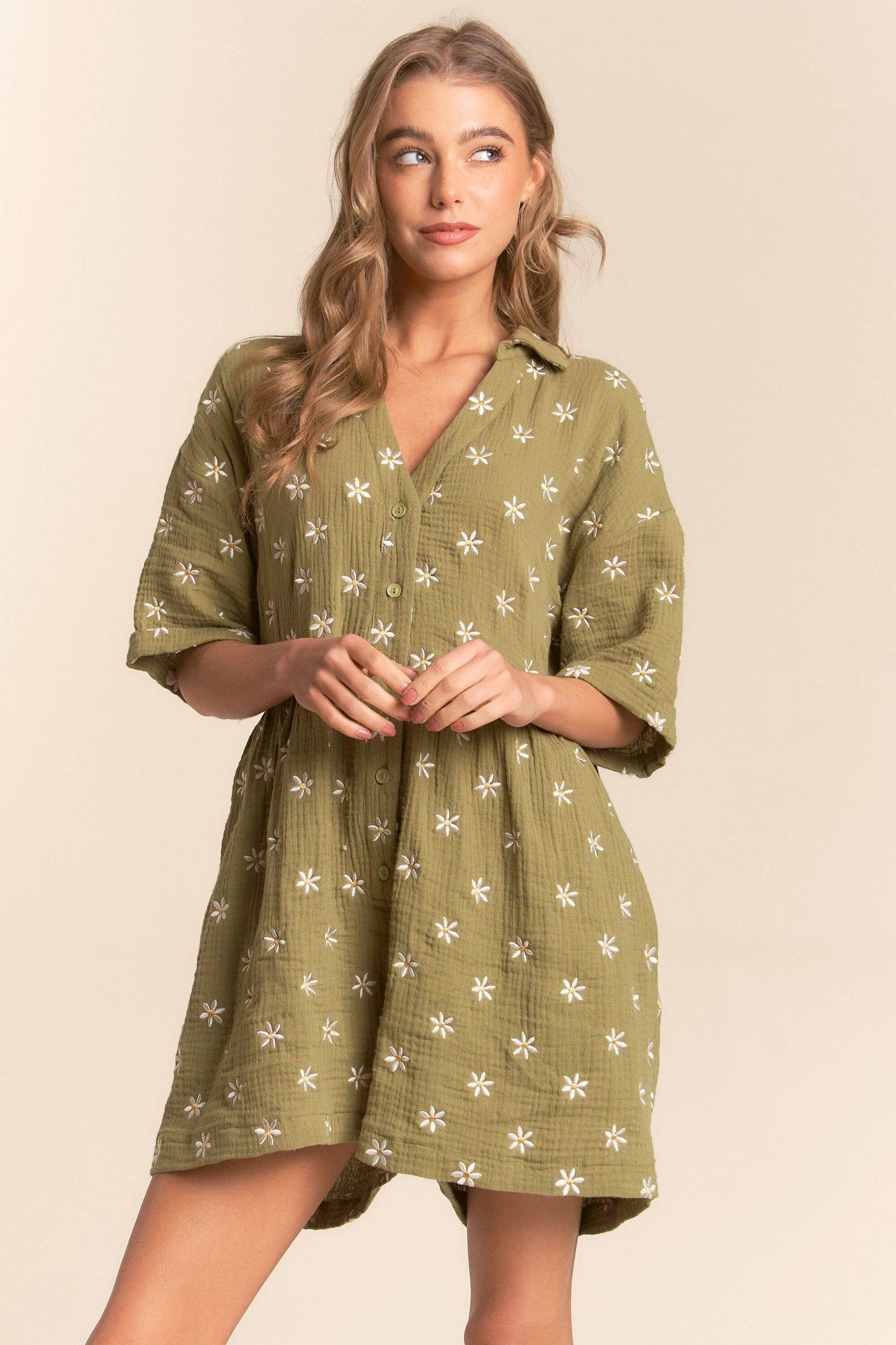 Flower Fields Gauze Romper