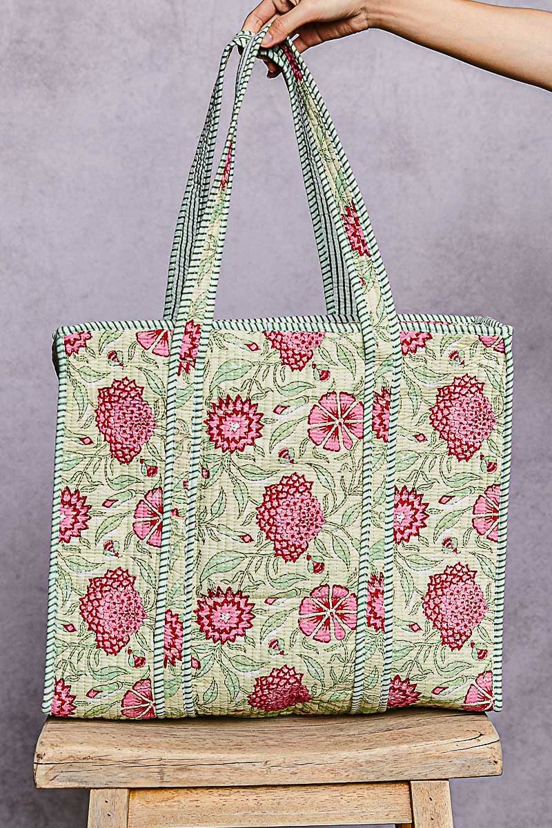 Bohemian Mint Tote Bag