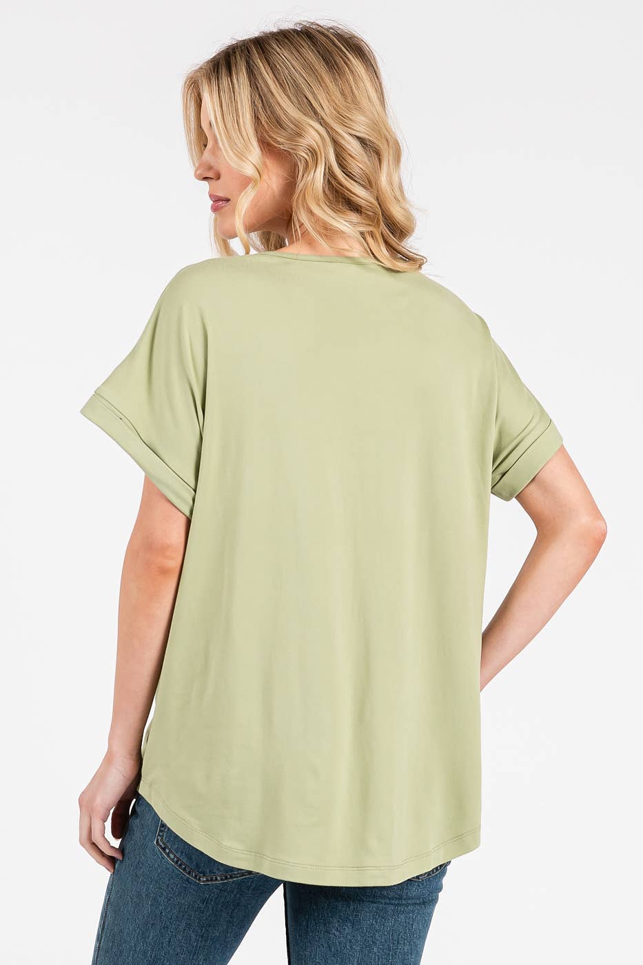 Round Neck Dolman Top