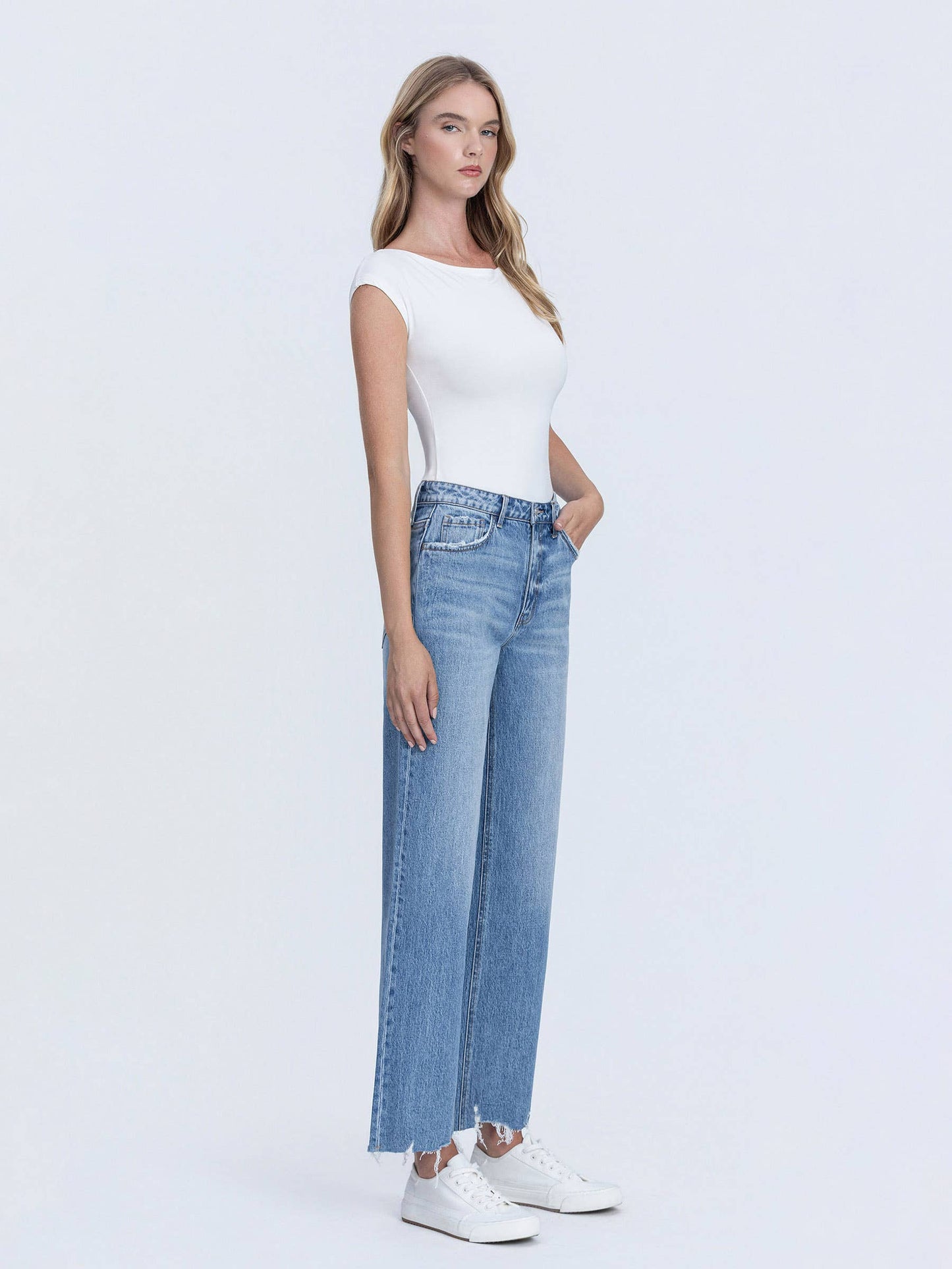 Vervet by Flying Monkey High Rise Wide Leg Jean