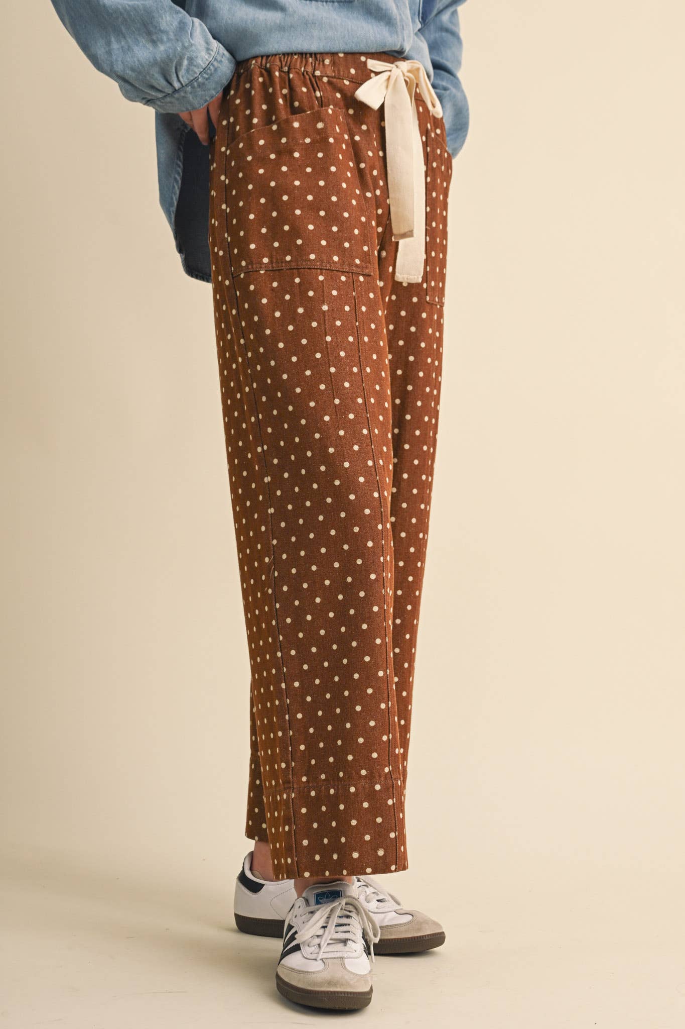Polka Dot Wide Leg Pants
