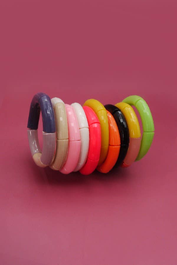 Acrylic Tube Bracelet