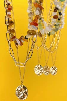 Natural Stone Layer Necklace