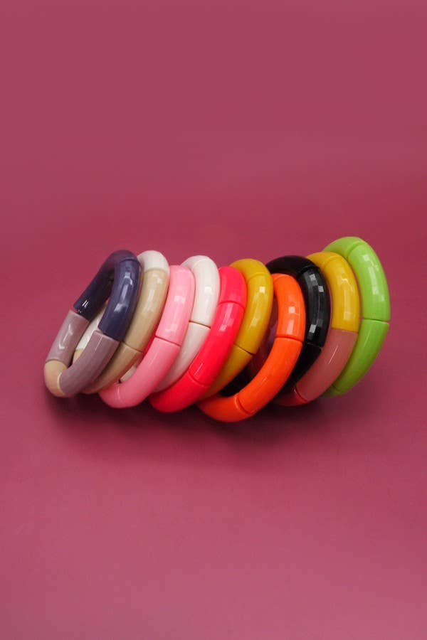 Acrylic Tube Bracelet