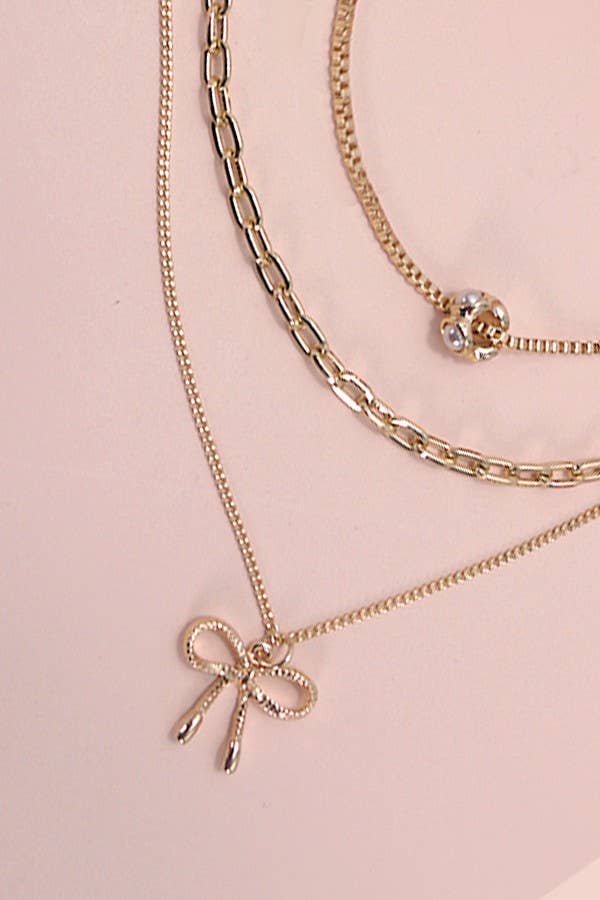 Bow Charm Necklace