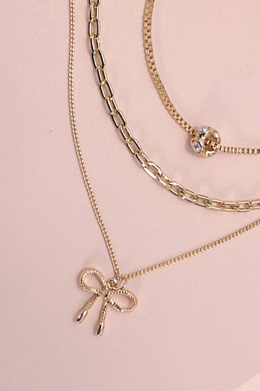 Bow Charm Necklace