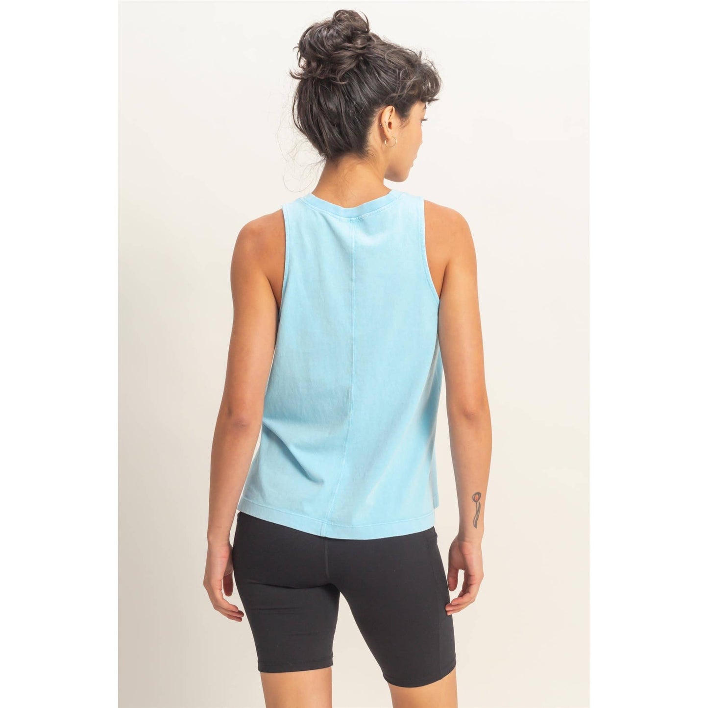 Mineral Washed Sleeveless Top