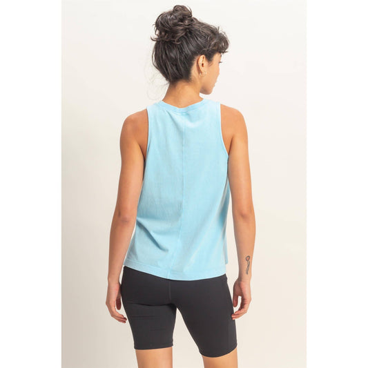 Mineral Washed Sleeveless Top