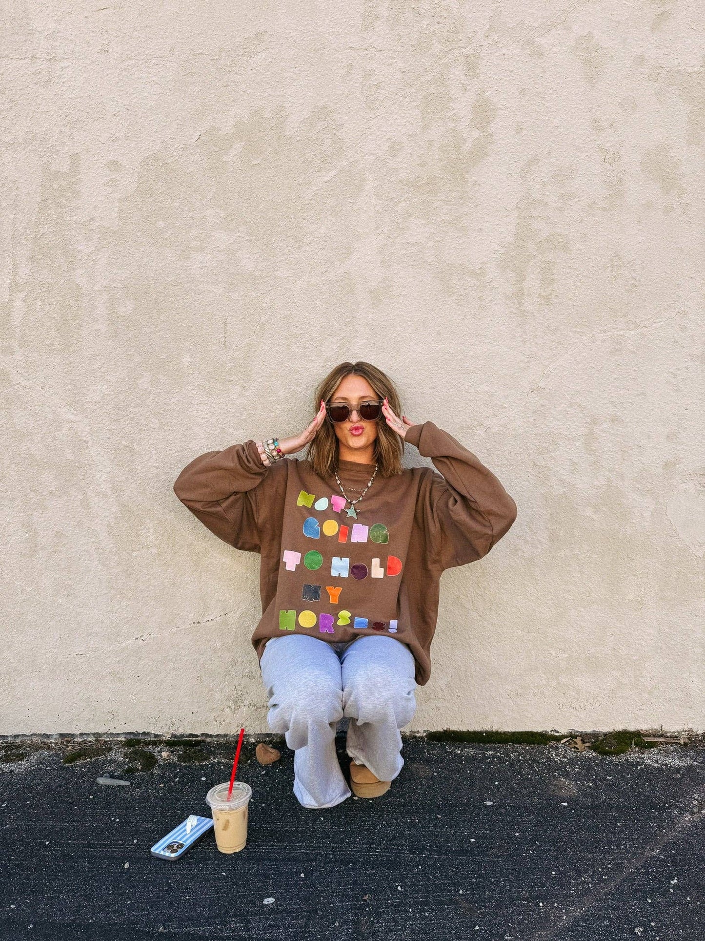 Not Gonna Hold My Horses Crewneck