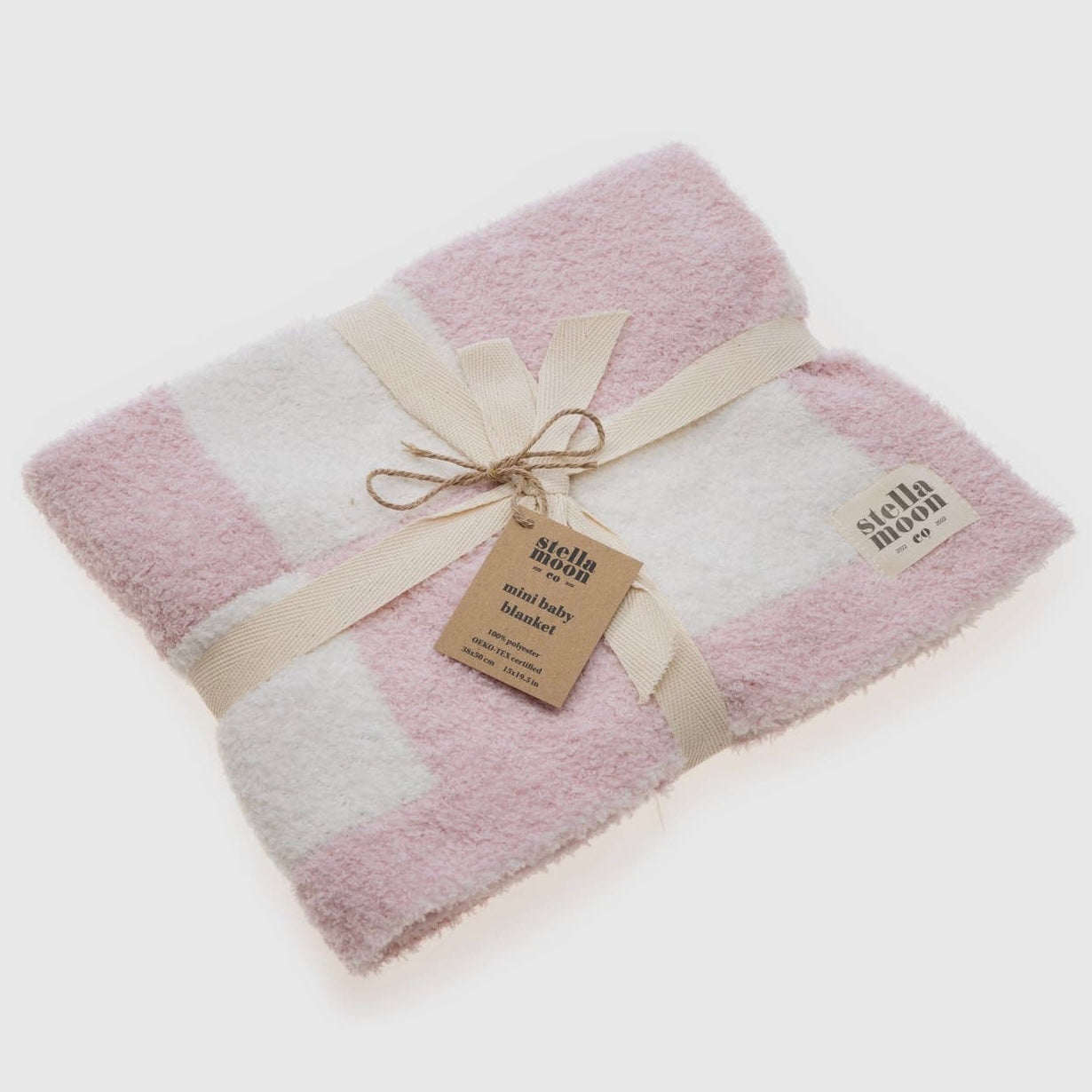 Luxe Checkered Mini Baby Blanket