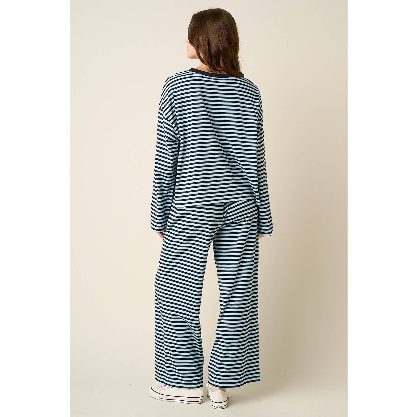 Striped Print Lounge Set