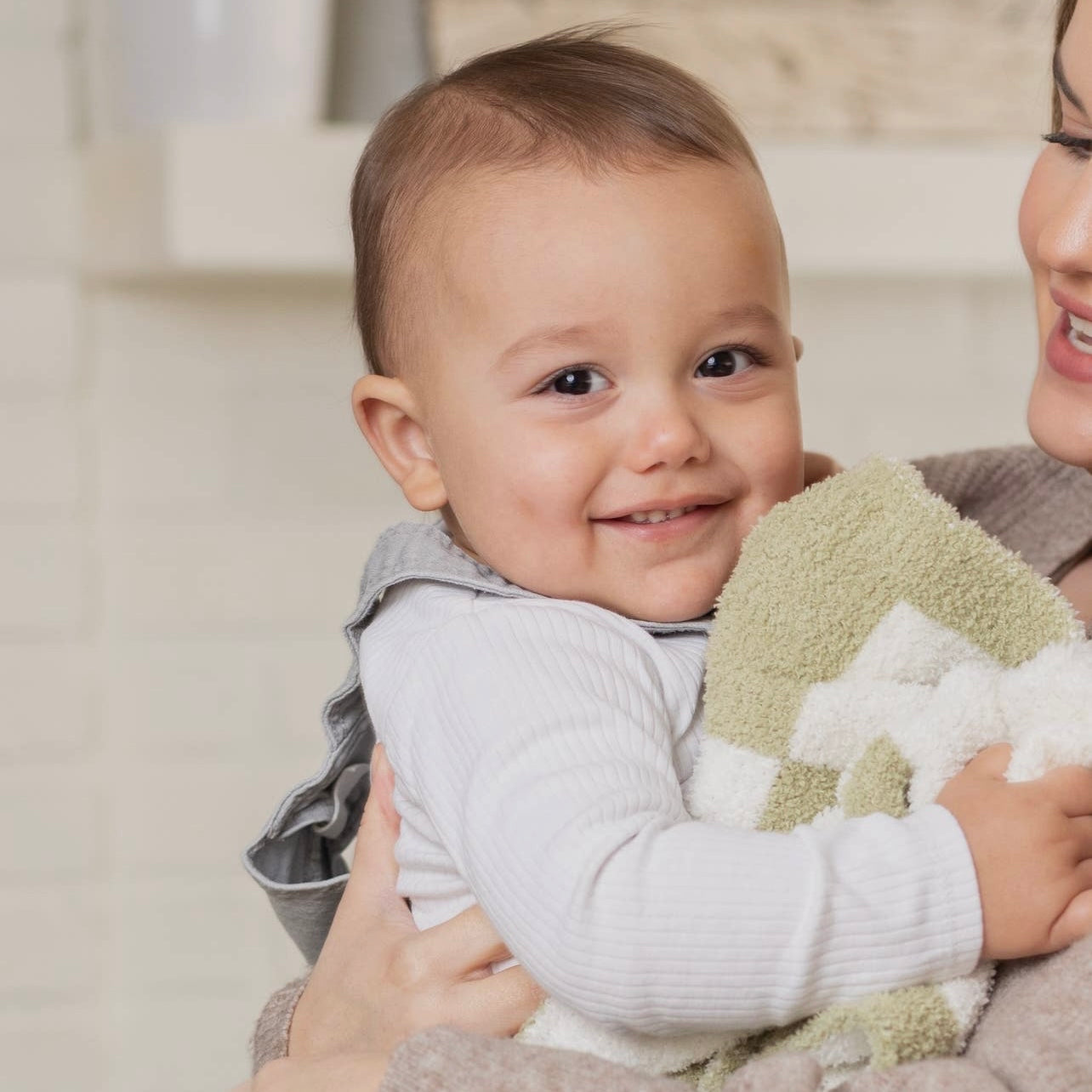 Luxe Checkered Mini Baby Blanket