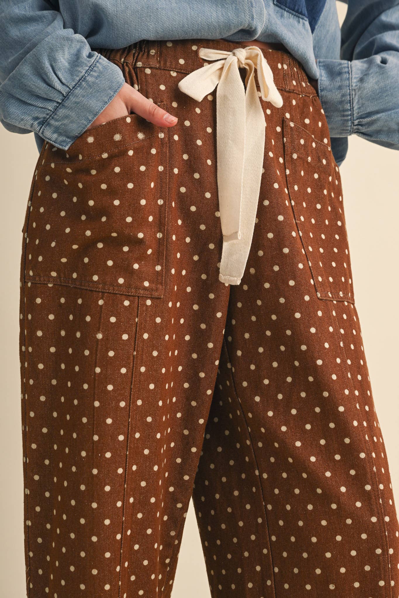 Polka Dot Wide Leg Pants