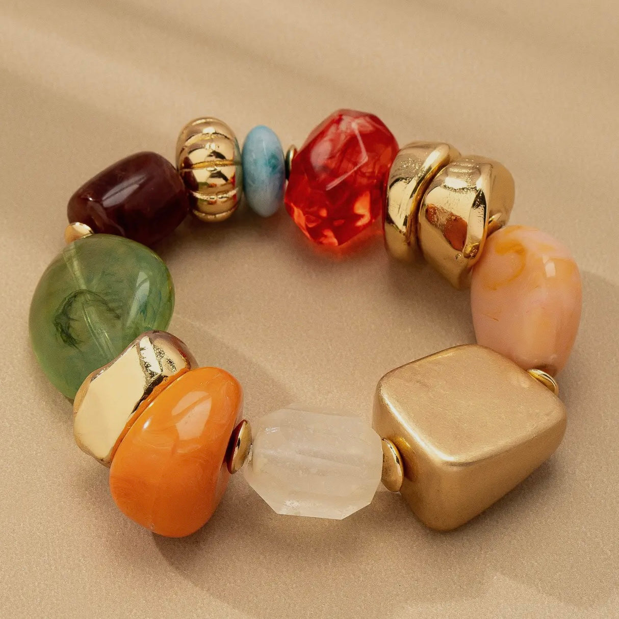 Vintage Statement Mixed Stone Bracelet