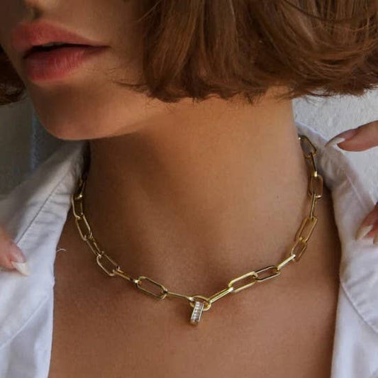 Statement on Link Chain Necklace