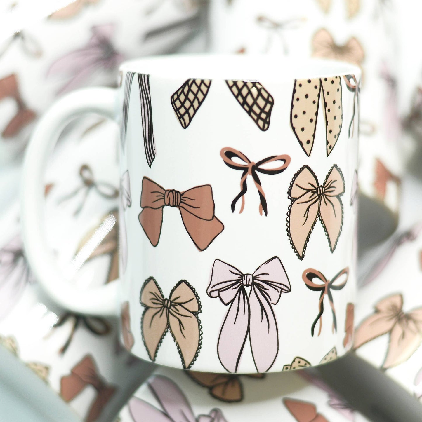 Fall Bows Ceramic Mug