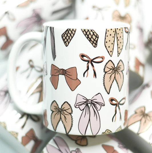 Fall Bows Ceramic Mug