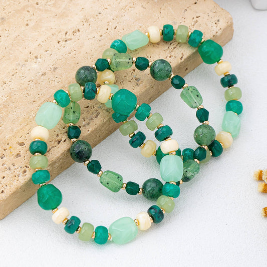 Boho Multi-Color Beaded Bracelet Set