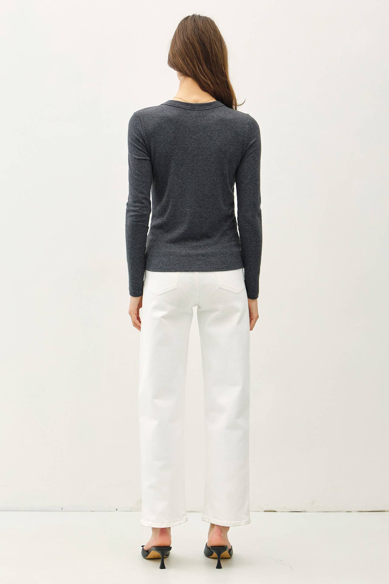 Round Neck Long Sleeve Top