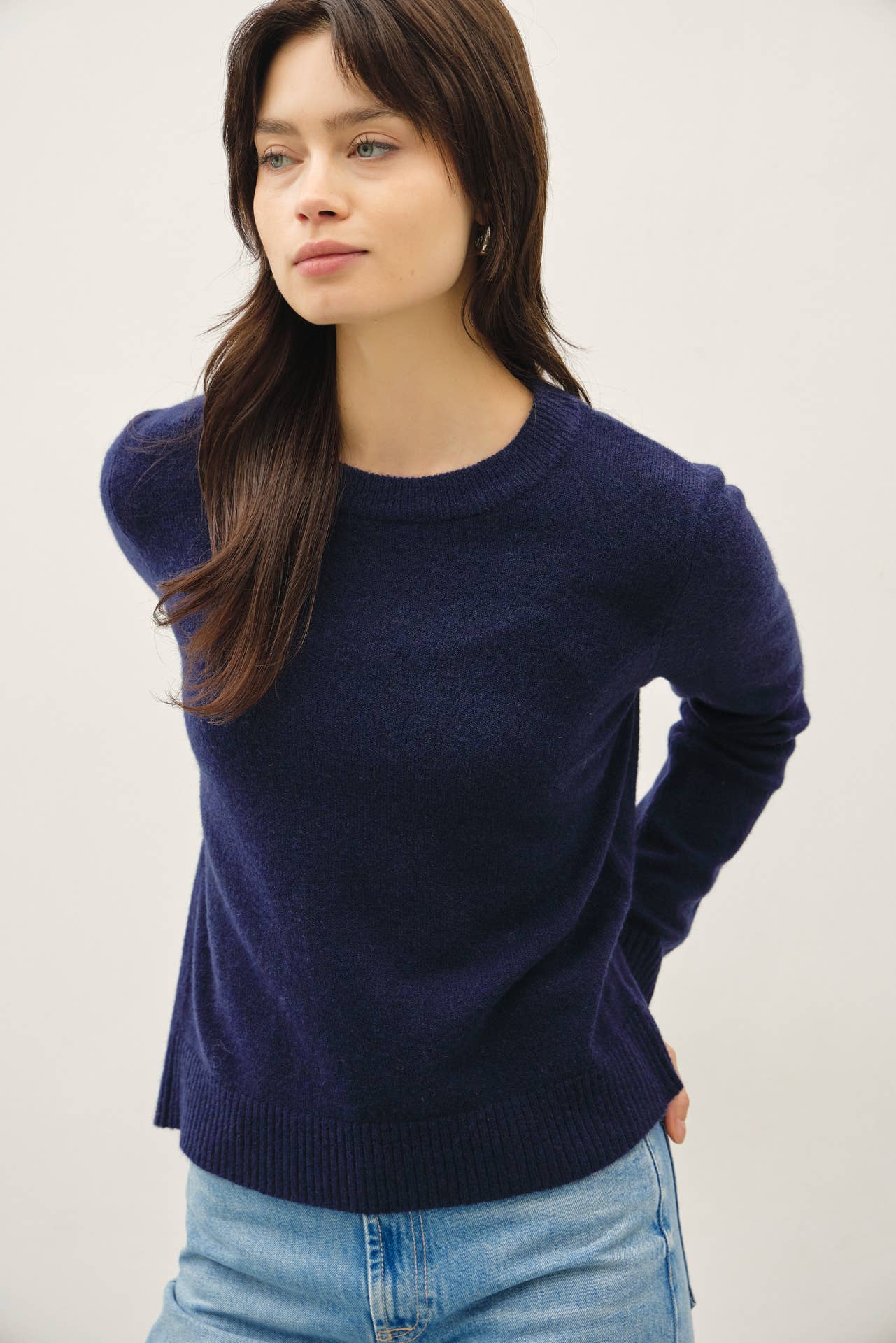 Wool Blend Classic Crew