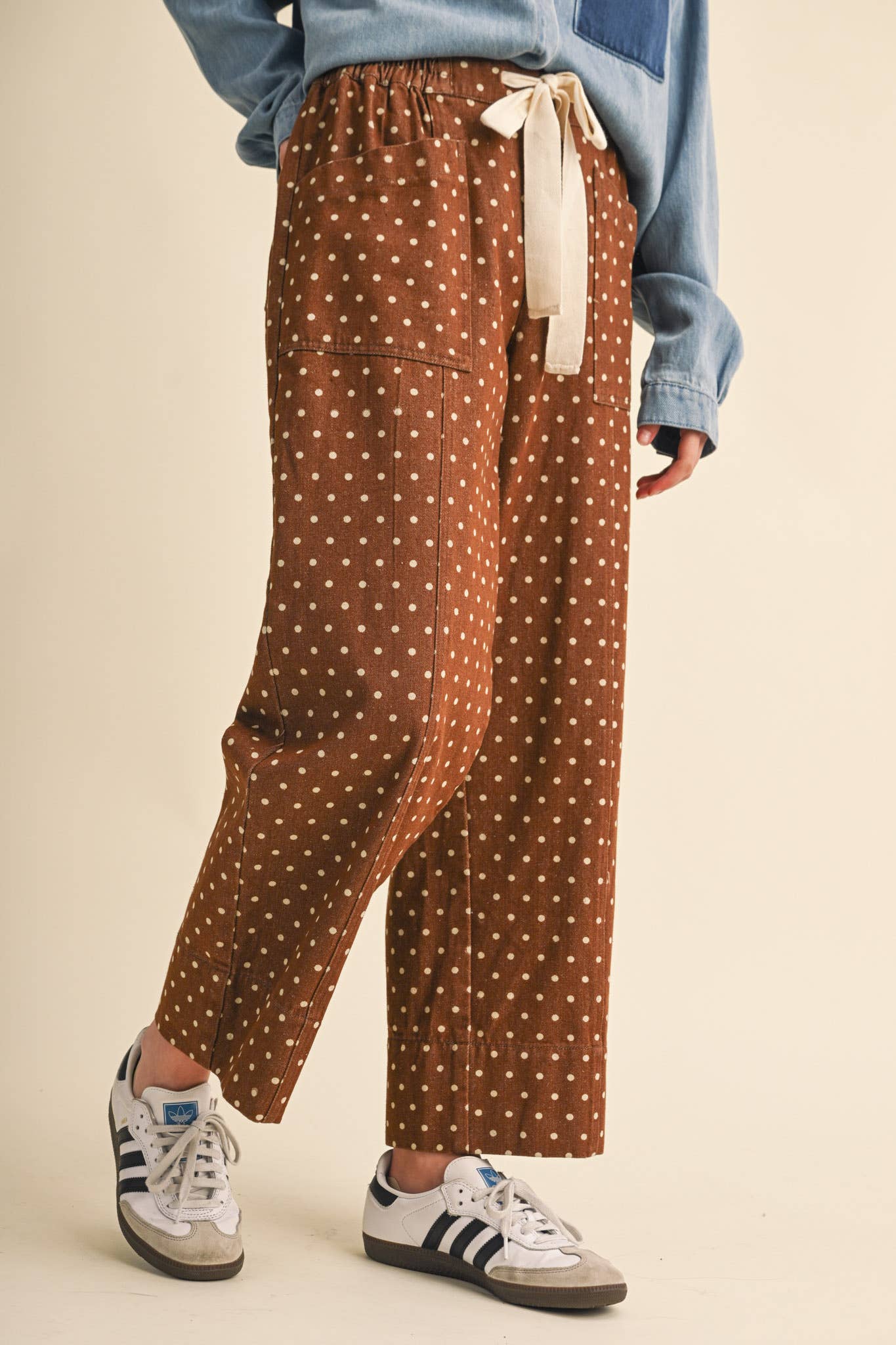 Polka Dot Wide Leg Pants