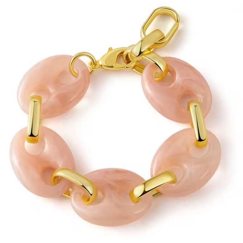 Marbled Resin Link Bracelet | 40B5232