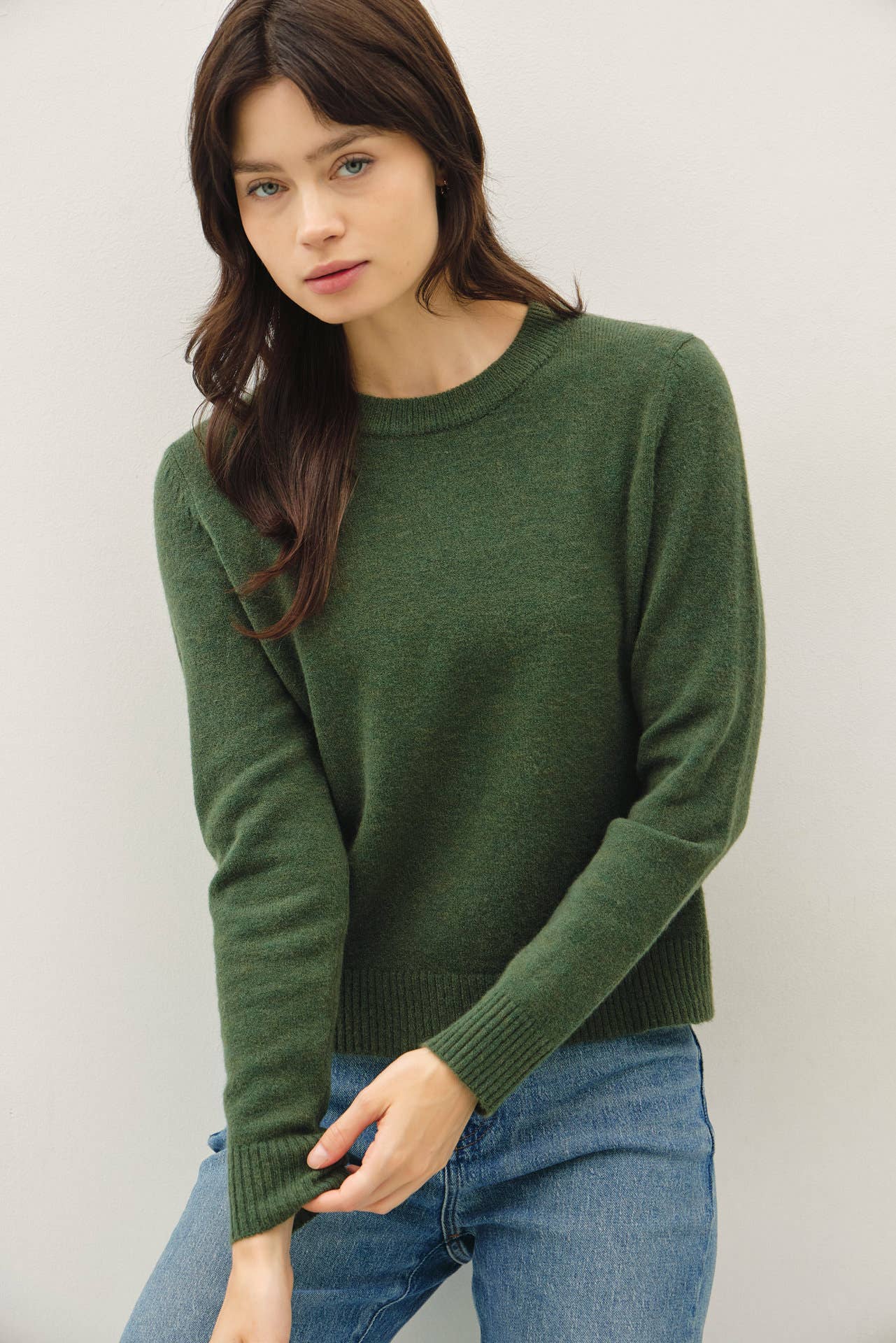 Wool Blend Classic Crew
